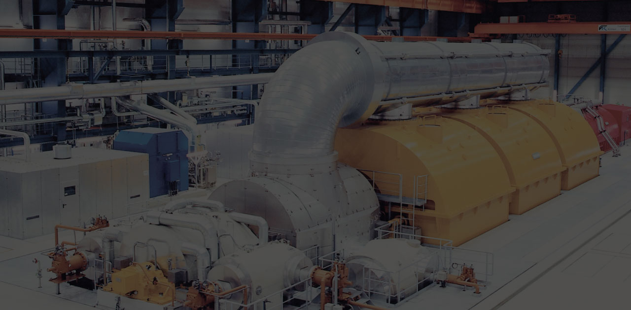 Industrial power generation turbine hall