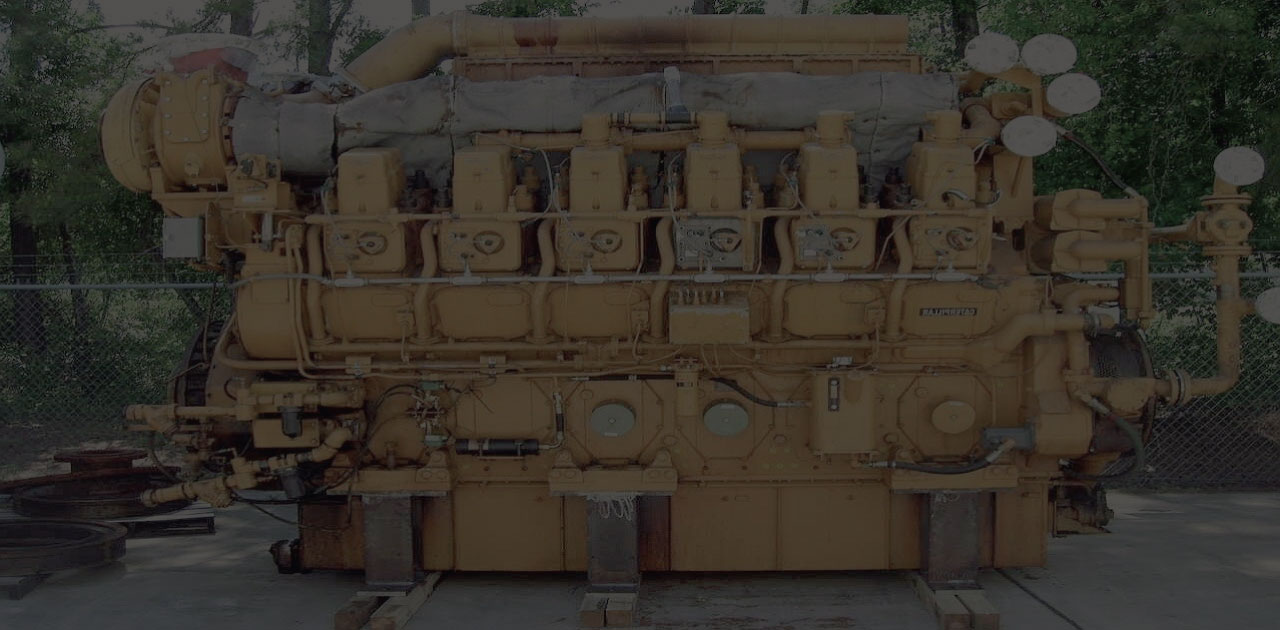 Industrial generator engine