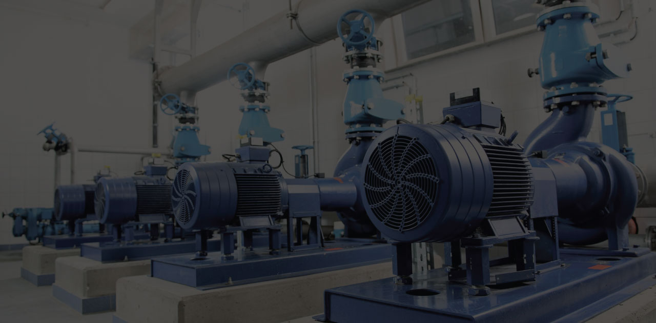 Industrial pump and valve room